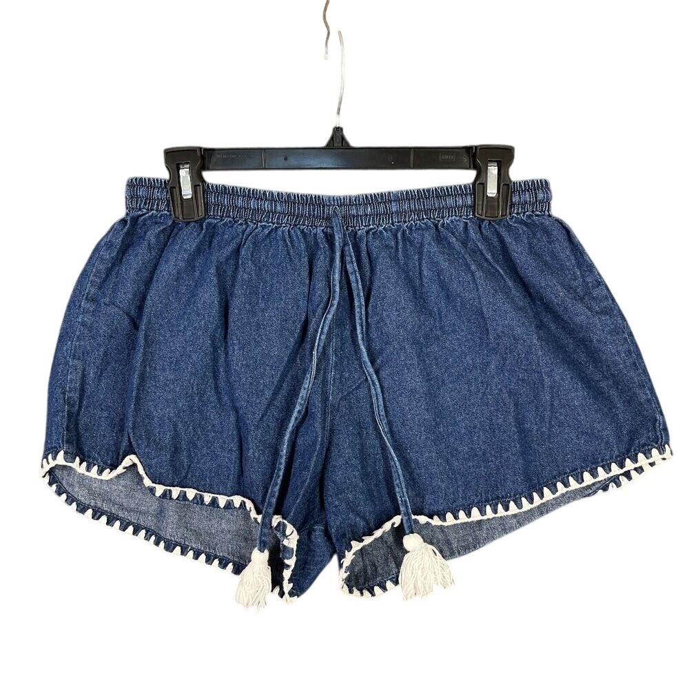 Madison‎ Mathews Boho Cottagecore Indie Summer Shorts Womens L Retrocore